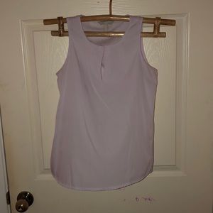 Sleeveless lavender blouse